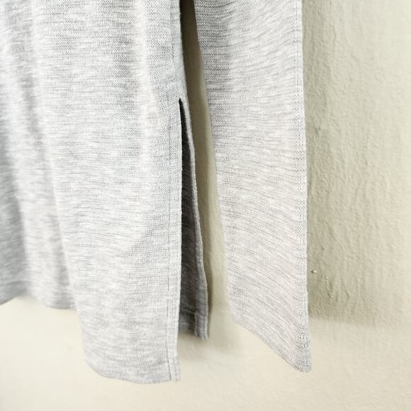 J. Crew Vintage Fleece Light Gray Stretch Knit Turtleneck Sweater Top S - Picture 4 of 9